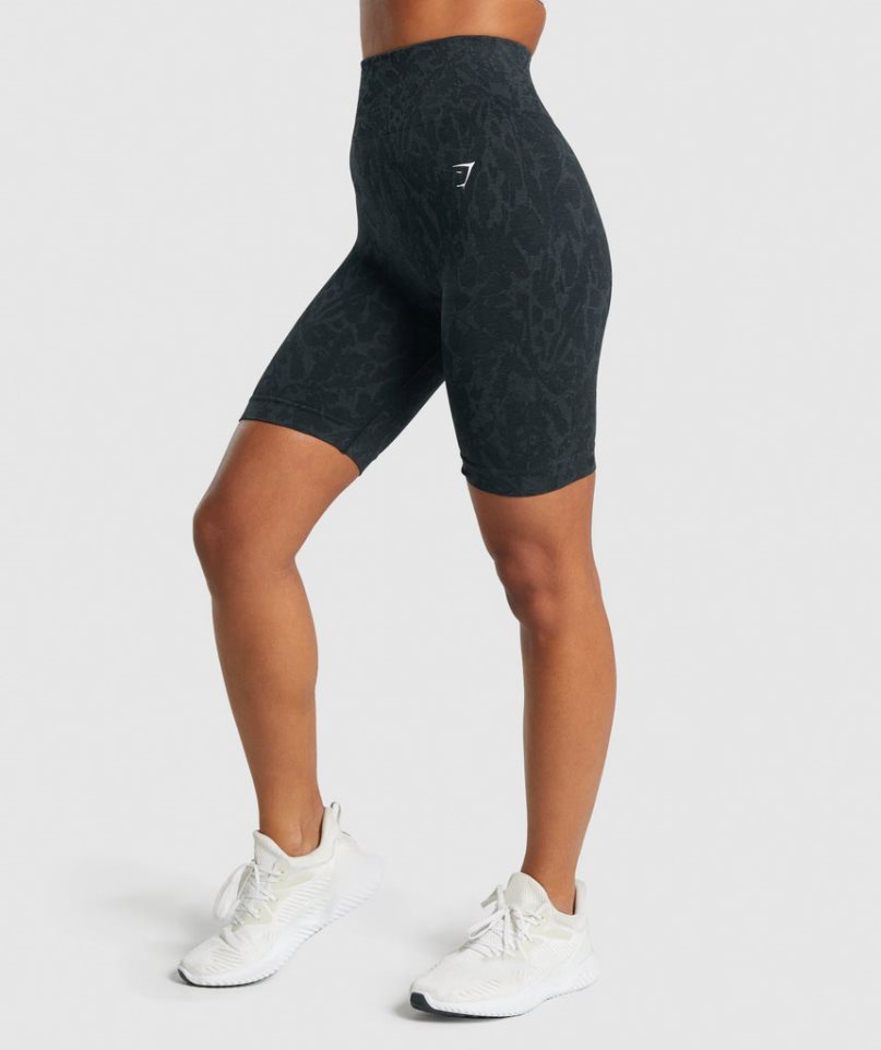 Women's Gymshark Adapt Animal Seamless Cycling Shorts Black | NZ 0EKVOP